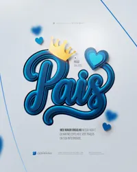 Feliz Dia dos Pais Social Media PSD Editável