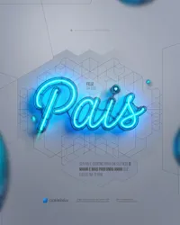 Feliz Dia dos Pais Social Media PSD Editável