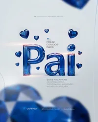 Feliz Dia dos Pais Mês de Agosto Pai Social Media PSD Editável