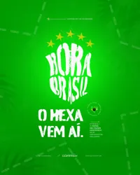 Copa do Mundo Futebol Rumo ao Hexa Brasil PSD Editável