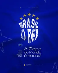 Copa do Mundo Futebol Rumo ao Hexa Brasil PSD Editável