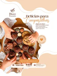 Doceria Confeitaria Social Media PSD Editável