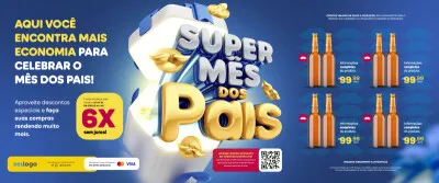 Carrossel Ofertas Super Mês Dos Pais Supermercado Social Media PSD Editável