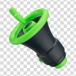 Elemento 3D Megafone Alto Falante PNG Transparente