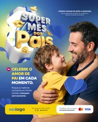 Super Mês Dos Pais Supermercado Social Media PSD Editável