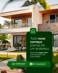 Imobiliária Social Media PSD Editável