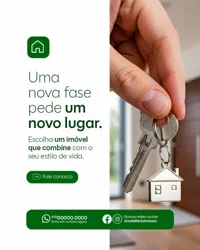 Imobiliária Social Media PSD Editável