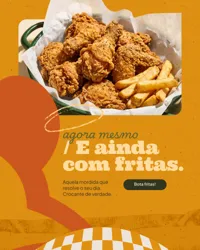 Frango Frito Restaurante Social Media Figma Editável