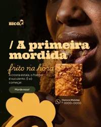 Frango Frito Restaurante Social Media Figma Editável