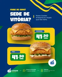 Copa Hamburgueria Social Media Figma Editável