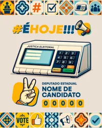 É Hoje Deputado Estadual PSD Editável