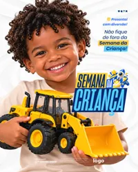 Ofertas Semana da Criança Social Media PSD Editável