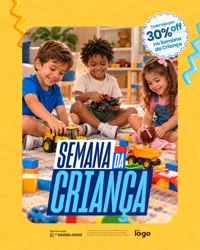 Ofertas Semana da Criança Social Media PSD Editável