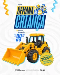 Ofertas Semana da Criança Social Media PSD Editável