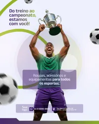 Social Media Loja de Material Esportivo PSD Editável