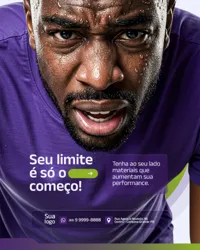 Social Media Loja de Material Esportivo PSD Editável