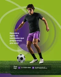 Social Media Loja de Material Esportivo PSD Editável