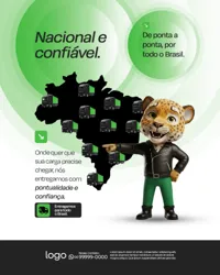 Social Media Transportadora e Logística PSD Editável