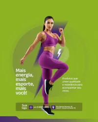 Social Media Loja de Material Esportivo PSD Editável