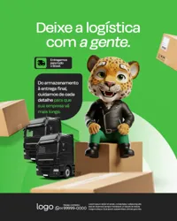 Social Media Transportadora e Logística PSD Editável