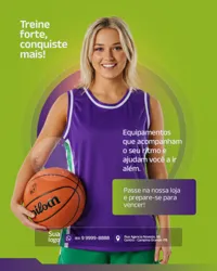 Social Media Loja de Material Esportivo PSD Editável