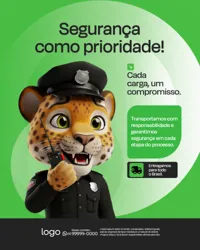 Social Media Transportadora e Logística PSD Editável