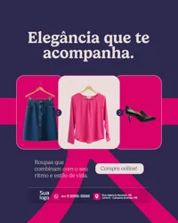 Social Media Loja de Roupas PSD Editável