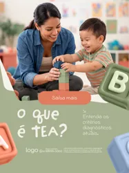 Social Media TDAH e TEA PSD Editável