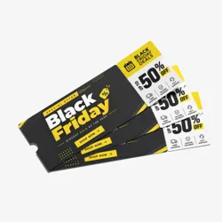 Ticket Mockup PSD Editável