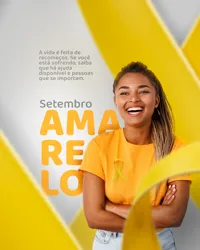 Setembro Amarelo Mês de Prevenção ao Suicídio Social Media PSD Editável