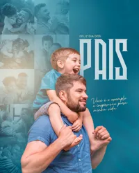 Feliz Dia dos Pais 09 de Agosto Social Media PSD Editável
