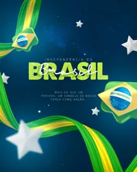 Dia da Independência do Brasil 07 de Setembro Social Media PSD Editável