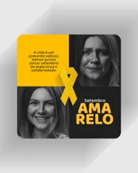 Setembro Amarelo Mês de Prevenção ao Suicídio Social Media PSD Editável
