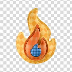Chama Junina Xadrez PNG Transparente