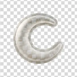 Balão Branco Xadrez PNG Transparente