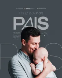 Feliz Dia dos Pais 09 de Agosto Social Media PSD Editável