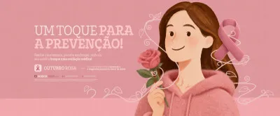 Outubro Rosa Mês De Conscientização Sobre O Câncer De Mama Capa Banner Social Media PSD Editável