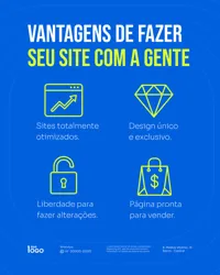 Vantagens de Fazer seu Site Criação de Sites Profissionais e Marketing Digital PSD Editável