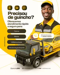 Empresa de Guincho e Reboque Social Media PSD Editável