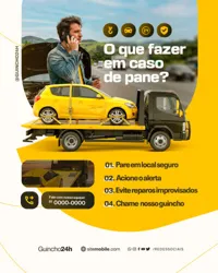 Empresa de Guincho e Reboque Social Media PSD Editável