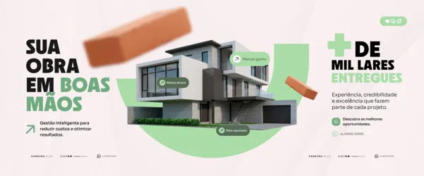 Carrossel Construtora Social Media PSD Editável -