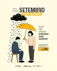 Setembro Amarelo Mês de Prevenção ao Suicídio Social Media PSD Editável