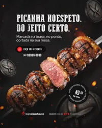 Picanha no Espeto Churrascaria Social Media PSD Editável