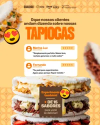 Tapiocas Social Media PSD Editável