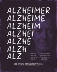 Dia Mundial de Conscientização da Doença de Alzheimer 21 de Setembro PSD Editável