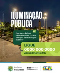 Prefeitura Municipal Iluminação Pública Media PSD Editável