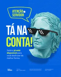 Salário Liberado Tá na Conta Prefeitura Social Media PSD Editável