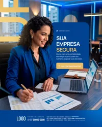 Contabilidade Social Media PSD Editável