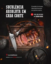 suculência Churrascaria Social Media PSD Editável