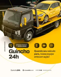 Empresa de Guincho e Reboque Social Media PSD Editável